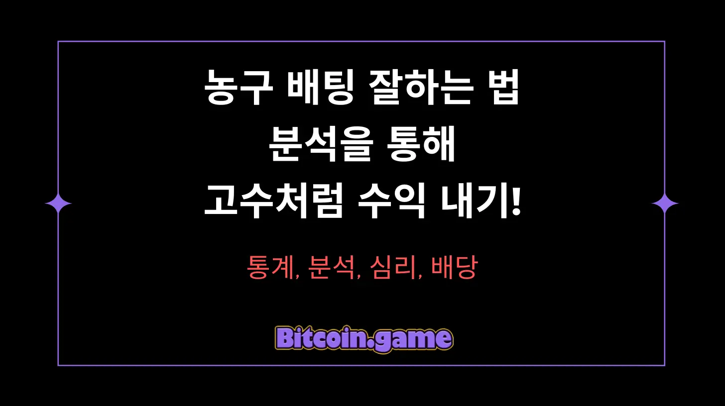 농구 배팅