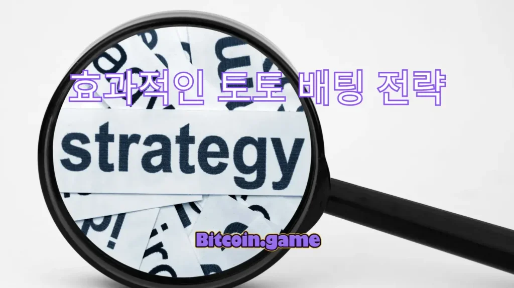 토토 배팅 전략
